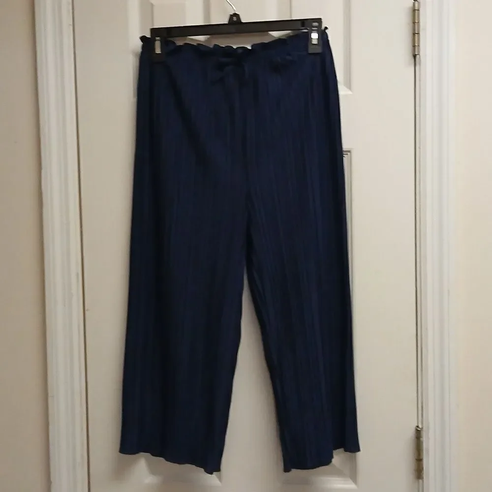 WONDER NATION Girls Dress Slacks And White RUFFLE Blouse (SET) Size XL 14-16
